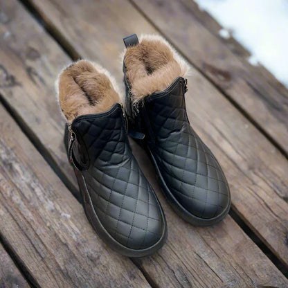 Women's High Top Waterproof Winter Boots with Side Zipper