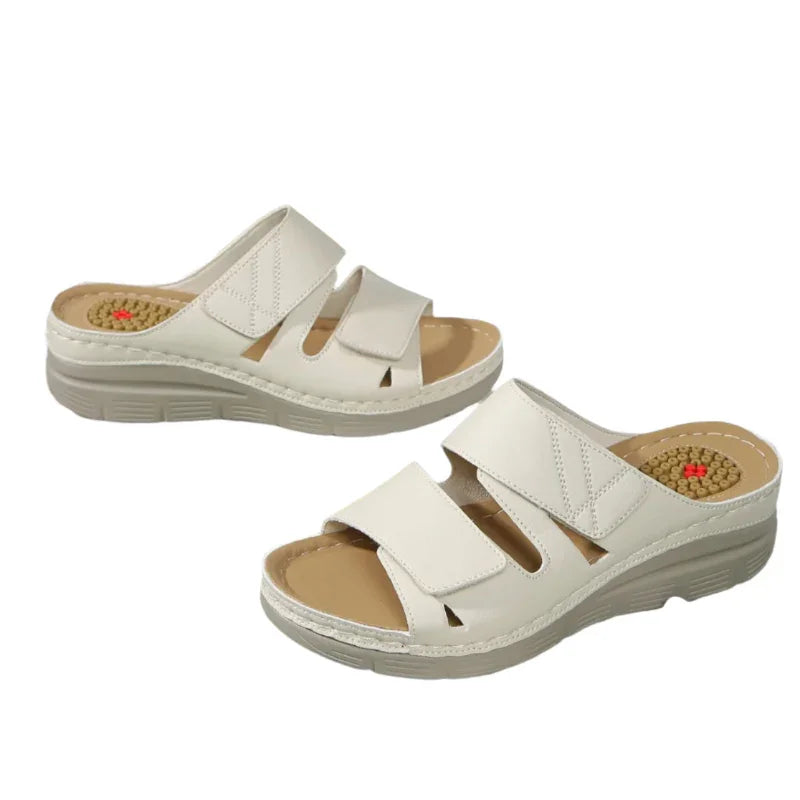 Comfortable Flip Flop Sandals with Adjustable Velcro Straps