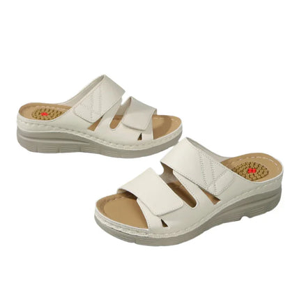 Comfortable Flip Flop Sandals with Adjustable Velcro Straps