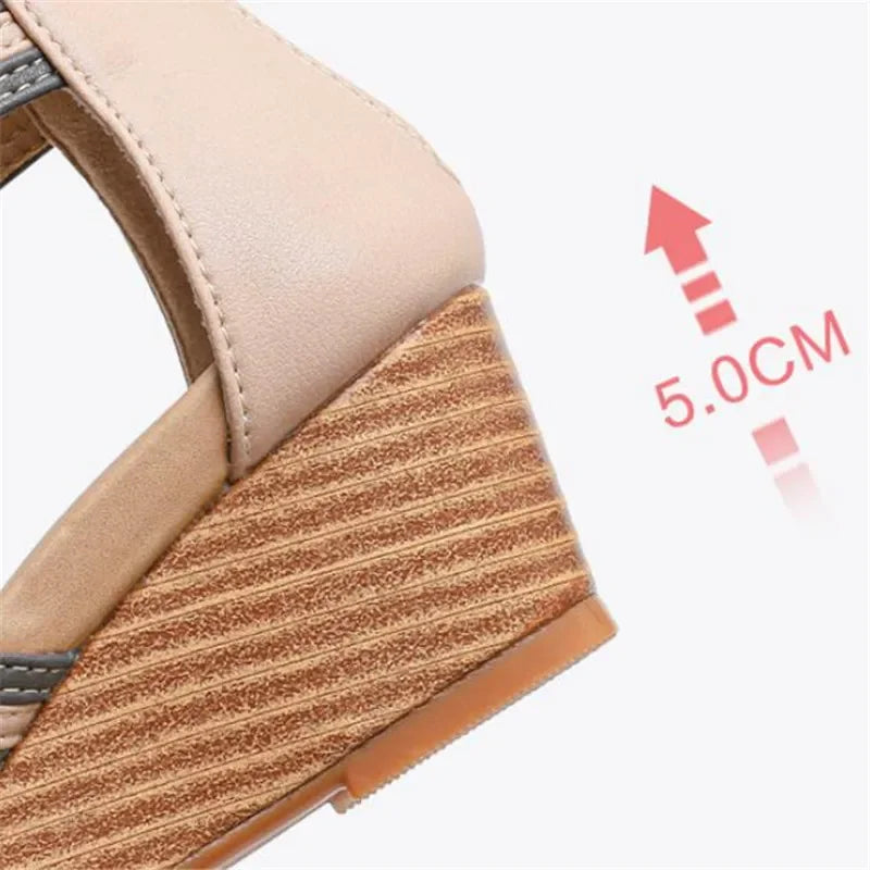 Boho-Chic Bunion-Friendly Wedge Sandals