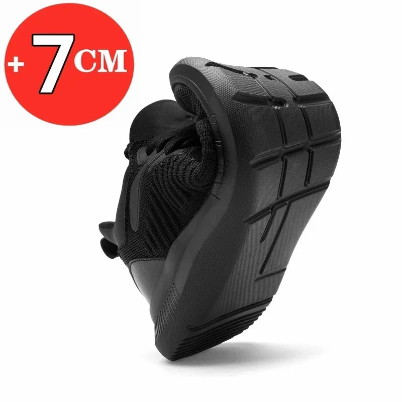 Unisex Supportive Sneakers with Hidden 7cm Lift