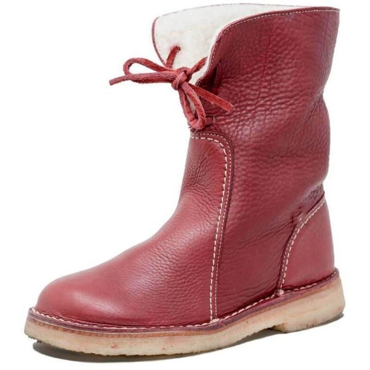 Wide-Fit Lined Women&#39;s Winter Boots with Fur