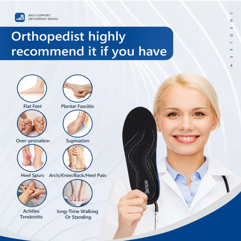 Orthotic Arch Support Insoles for Pain Relief