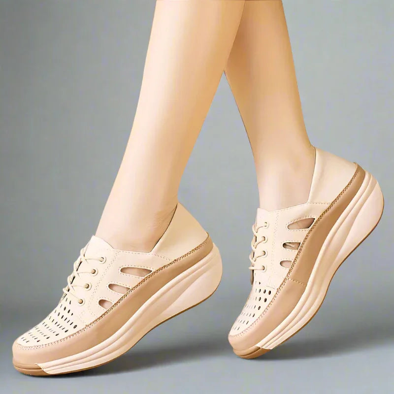 Healthy Walk Platform Wedge Sneakers