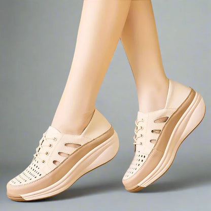 Healthy Walk Platform Wedge Sneakers