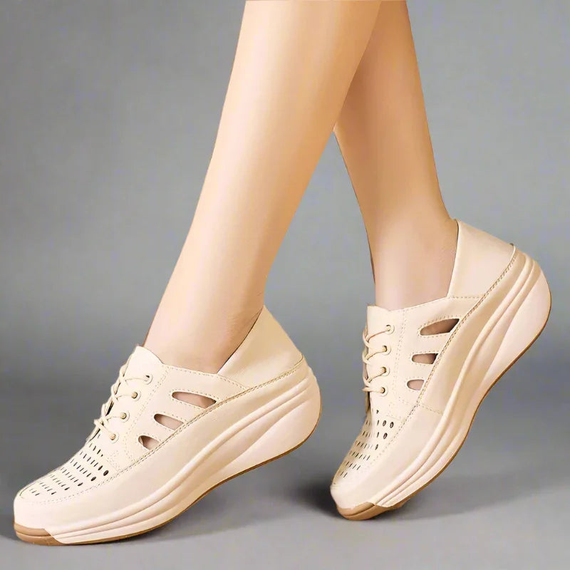 Healthy Walk Platform Wedge Sneakers