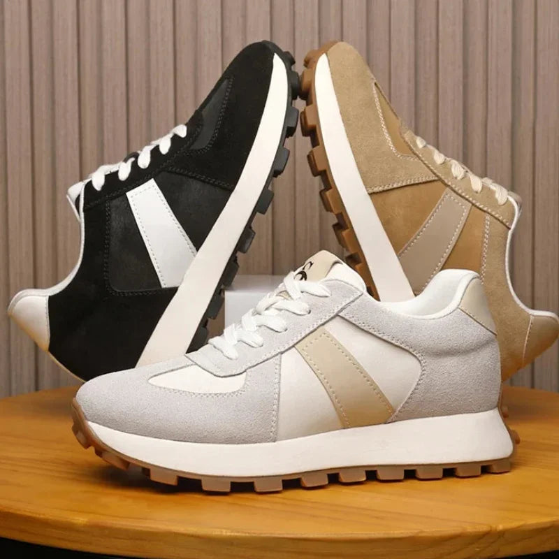 Lightweight Walking Shoes with Heel Lift