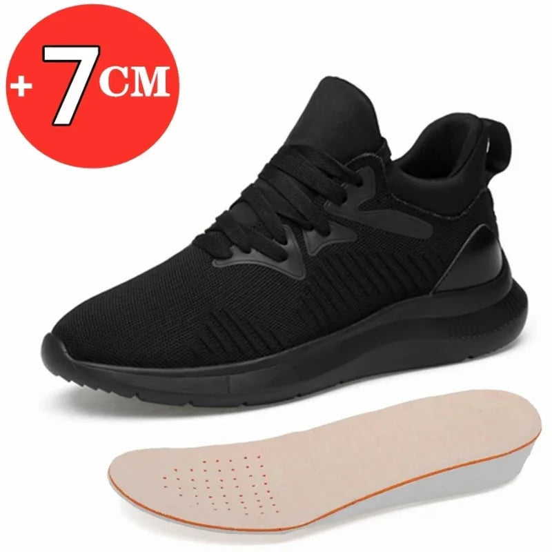 Unisex Supportive Sneakers with Hidden 7cm Lift