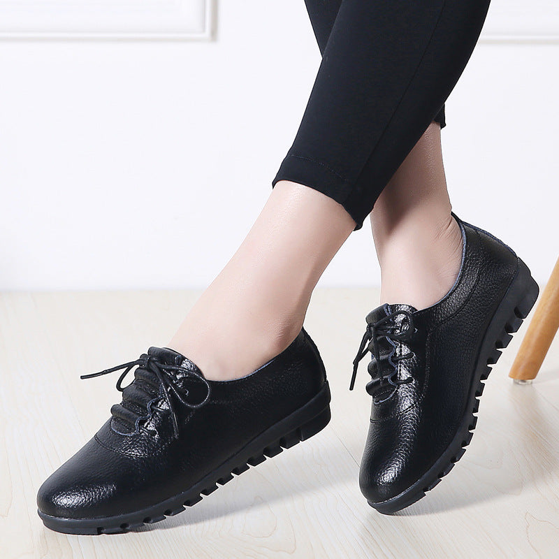 Soft Leather Women&#39;s  Shoes for Casual Wear