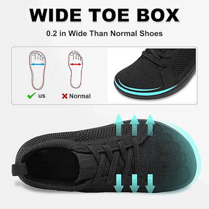 Unisex Minimalist Barefoot Shoes Wide Toe Box Zero Drop 2
