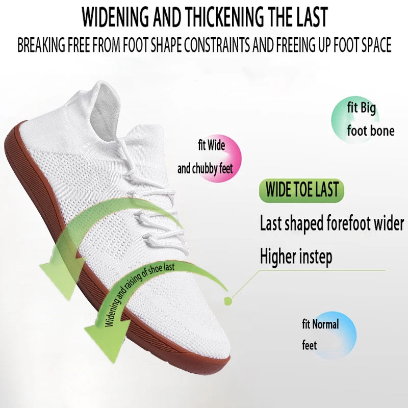 Unisex Minimalist Barefoot Shoes Wide Toe Box Zero Drop 4