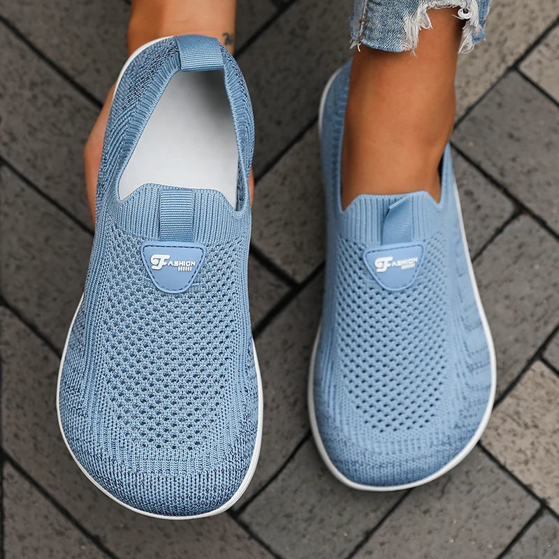 Wide Fit Sports Walking Shoes Soft Sole Anti Slip 6