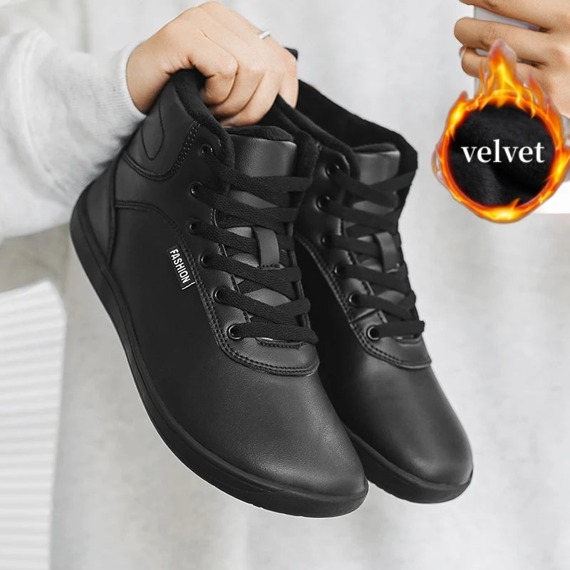 Winter High Top Sneakers Wide Toe Box 0