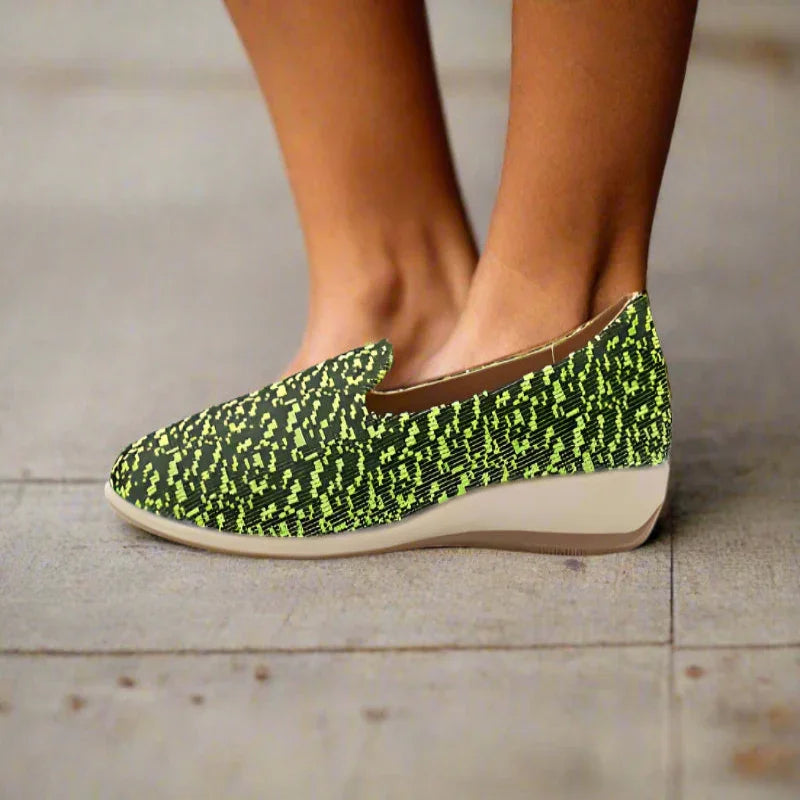 Women's Vibrant Pattern Slip-On Loafers