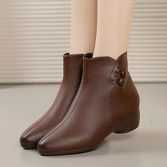 Women's Ankle Boots Chunky Heel 0