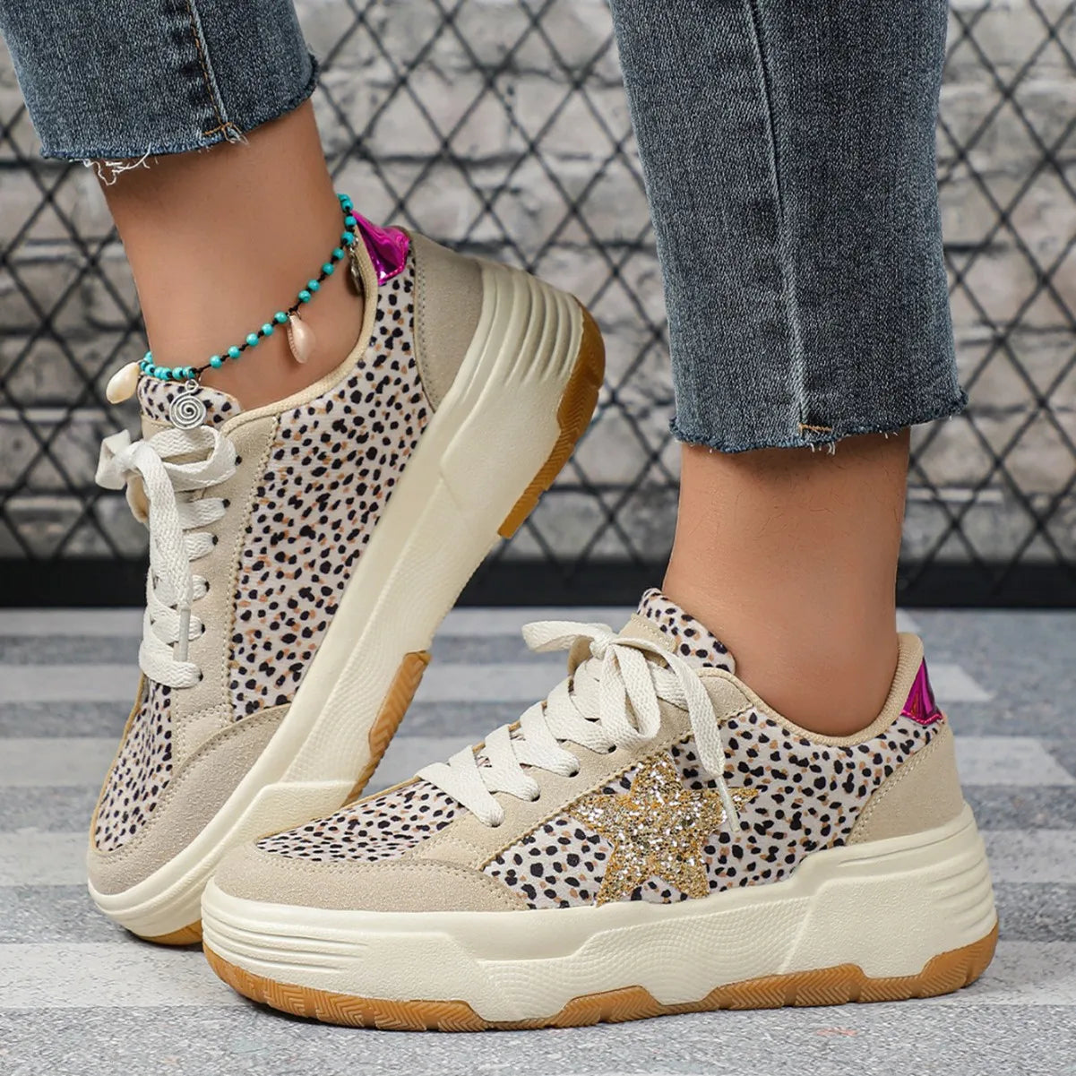 Women's Casual Skate Sneakers Thick Sole 0