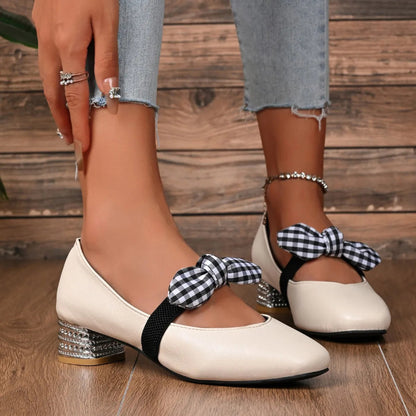 Women's Casual Slippers Low Heel PU Leather 2