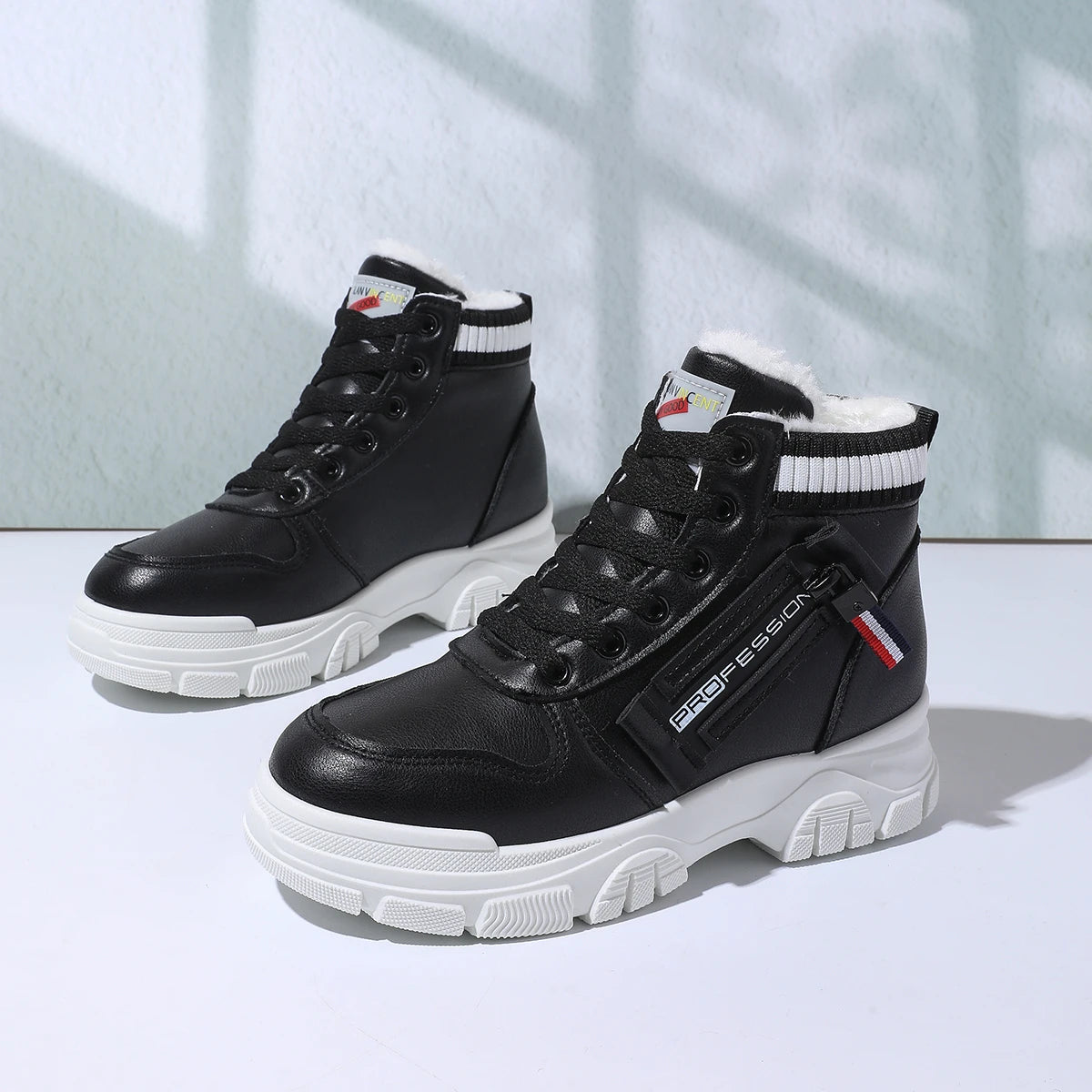 Women's High Top Casual Boots Platform 7