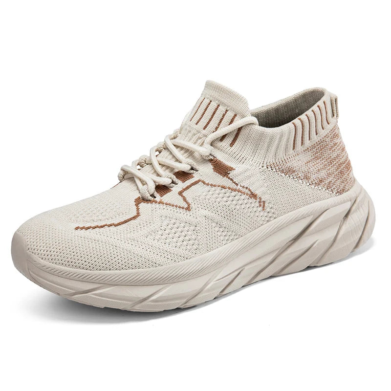 Women’s High Top Slip On Sneakers Breathable Knit 10