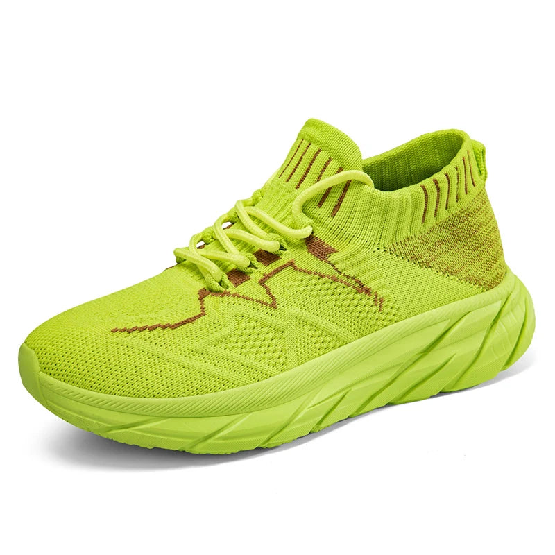 Women’s High Top Slip On Sneakers Breathable Knit 6