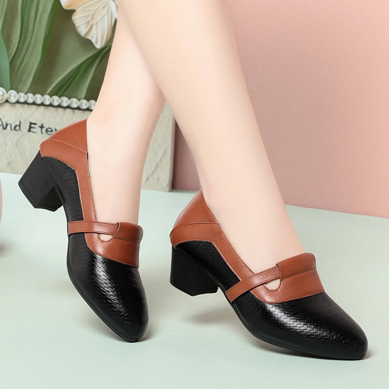 Women’s Loafers Thick Heel 3
