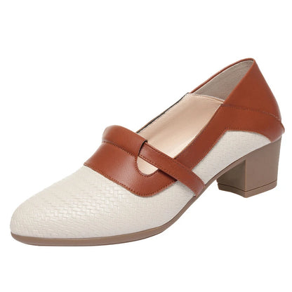 Women’s Loafers Thick Heel 4