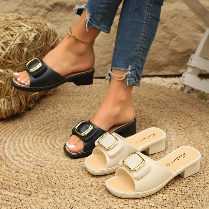 Women's Open Toe Sandals Thick Sole 1