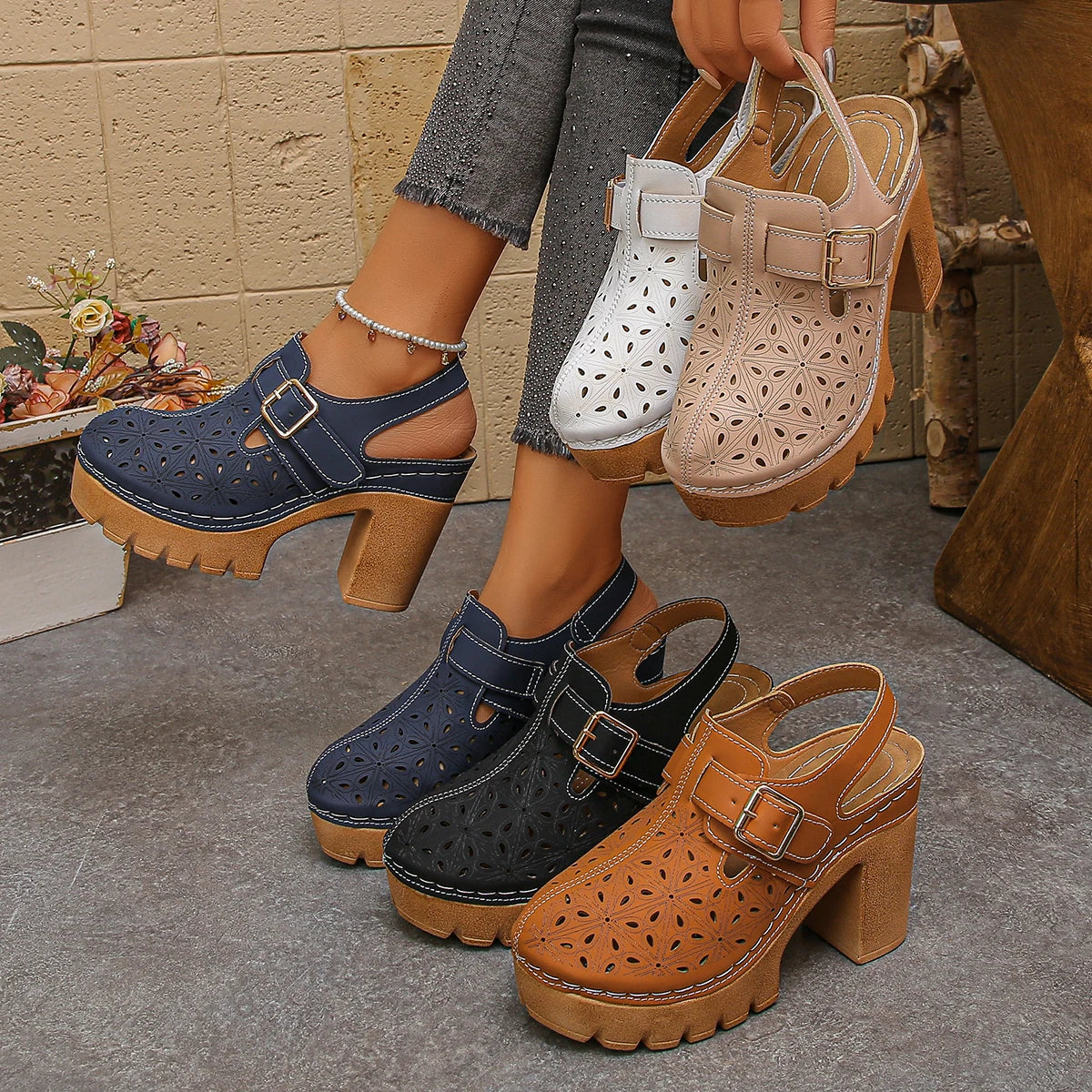 Women's Sandals Thick Bottom 1