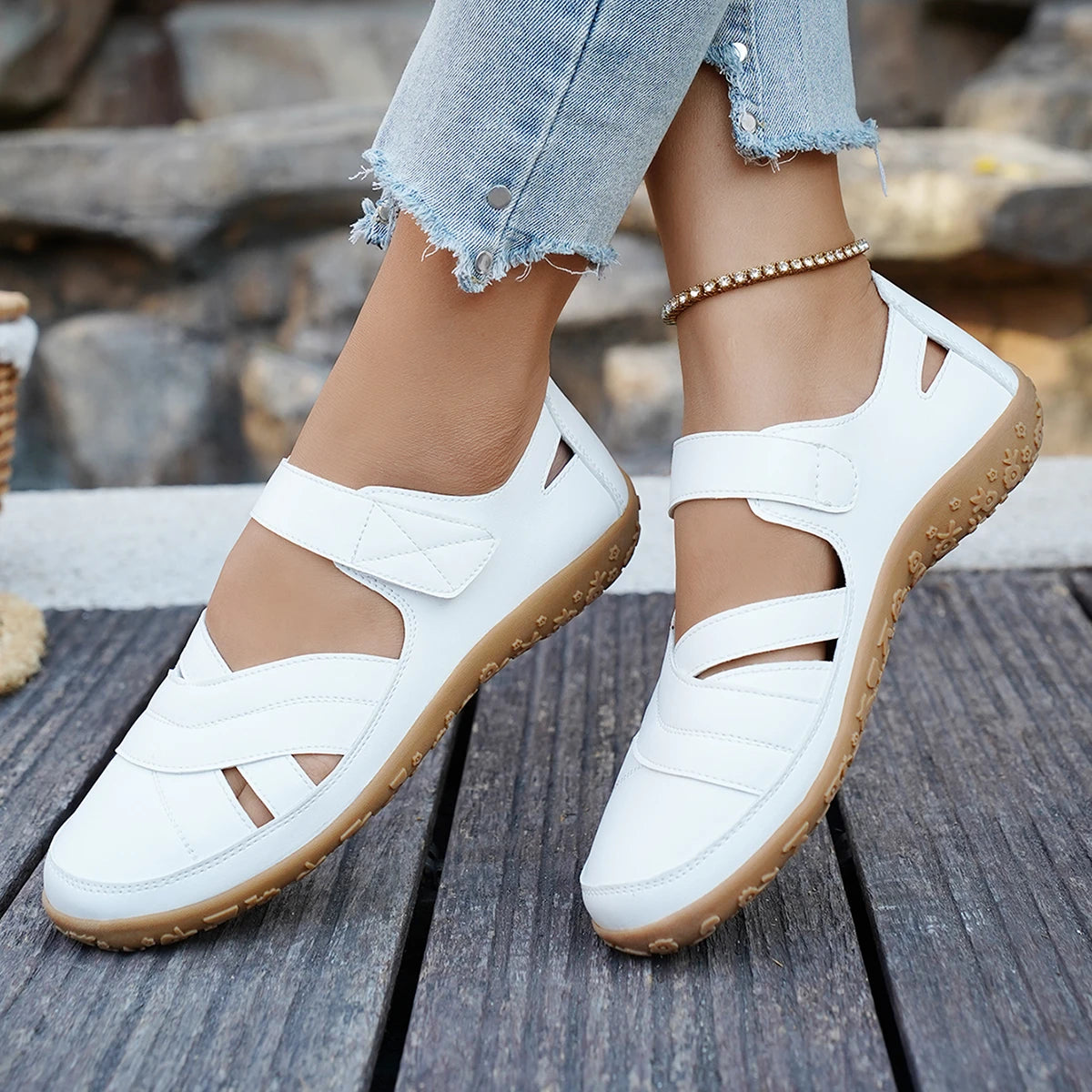 Women's Sandals Wide Fit Hollow Out Clog Shoes 0