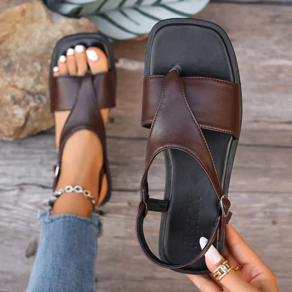 Women's Slip On Sandals Open Toe Flat 1
