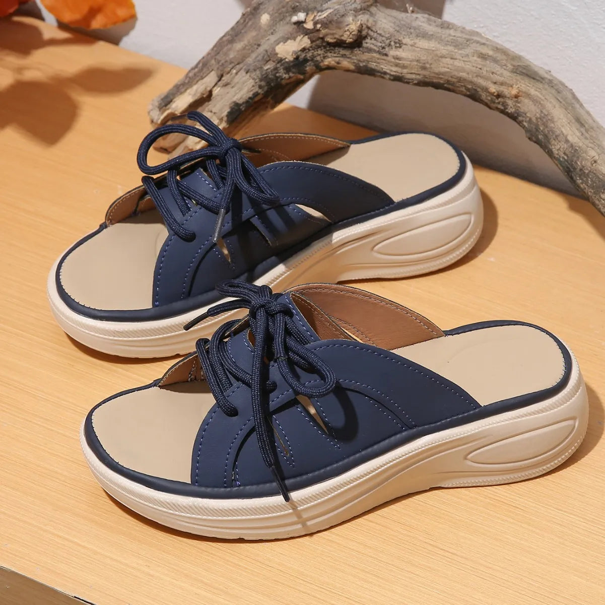 Women's Slip On Sandals Thick Heel 0