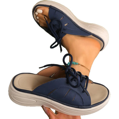 Women's Slip On Sandals Thick Heel 4