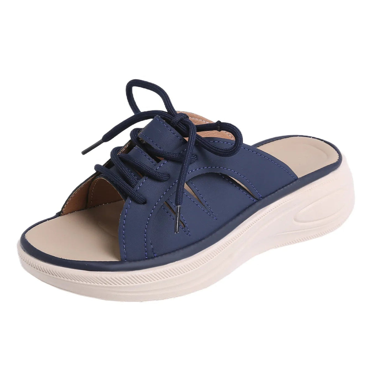 Women's Slip On Sandals Thick Heel 6