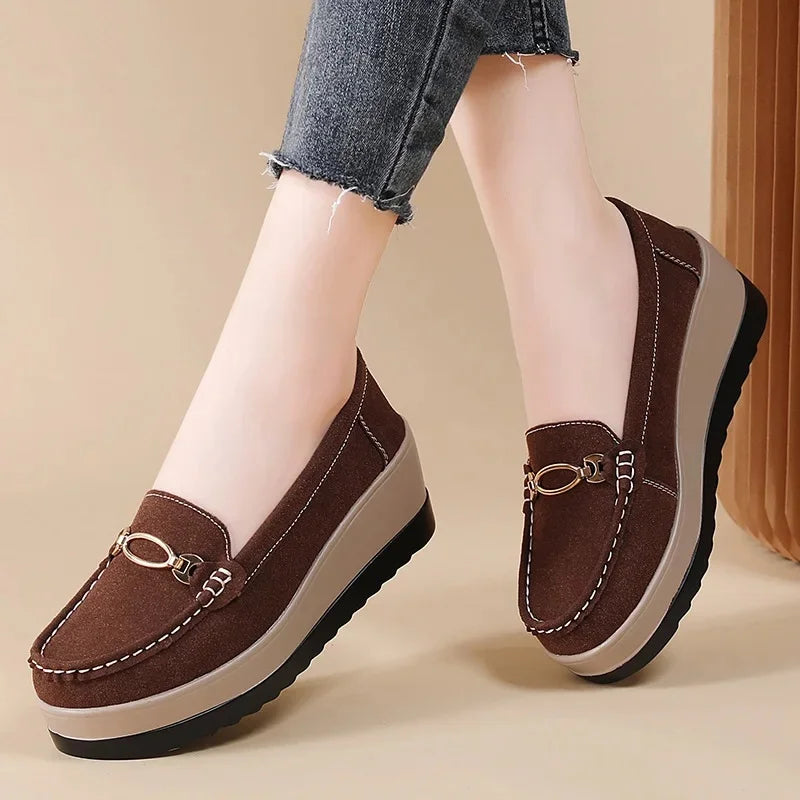 Women's Slip On Shoes Thick Sole 5