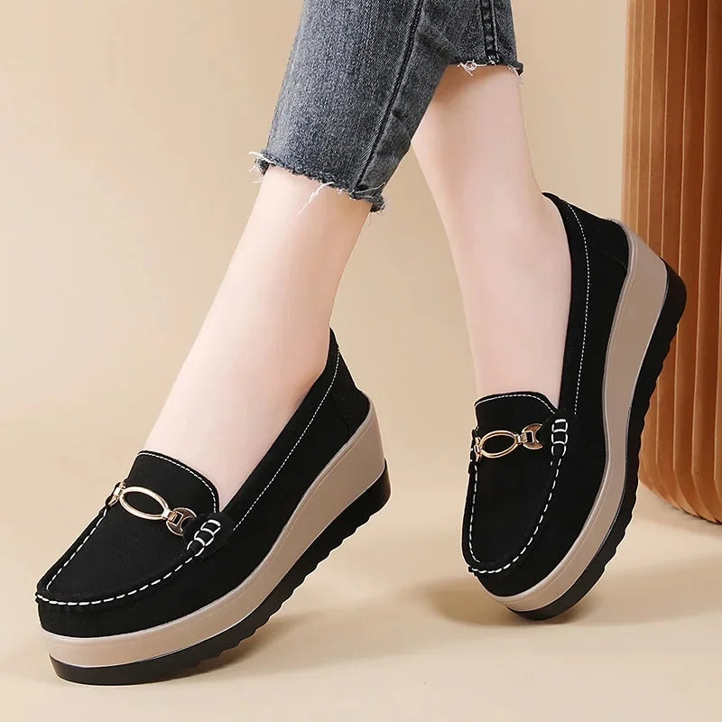 Women's Slip On Shoes Thick Sole 6