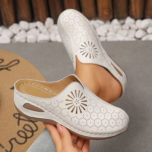 Womens Slippers Wedge Heel Thick Sole 1