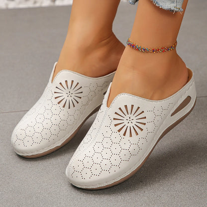 Womens Slippers Wedge Heel Thick Sole 8