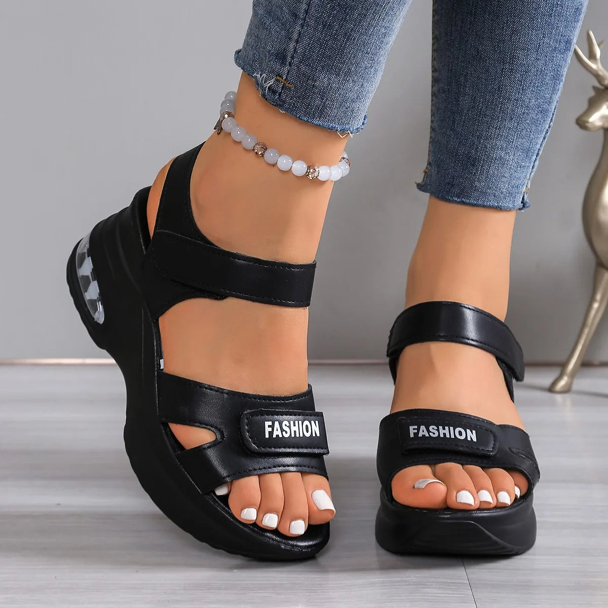 Womens Wedge Sandals Platform Thick Sole 1