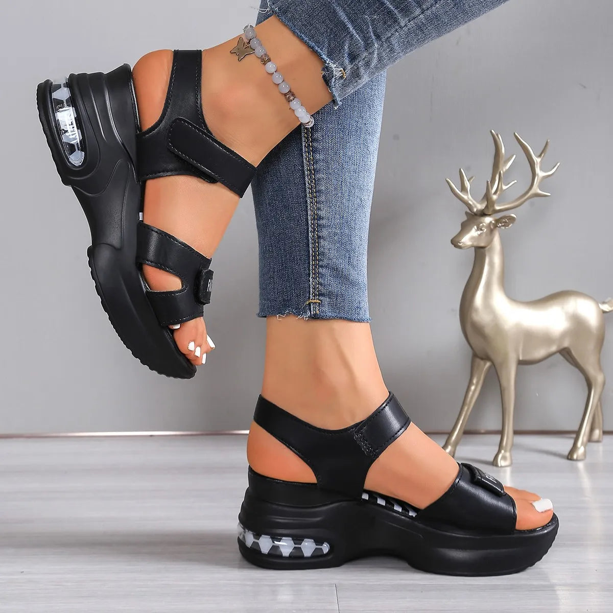 Womens Wedge Sandals Platform Thick Sole 2