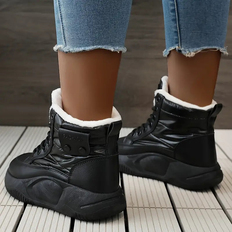 High Bliss Plush Winter Sneaker Boots