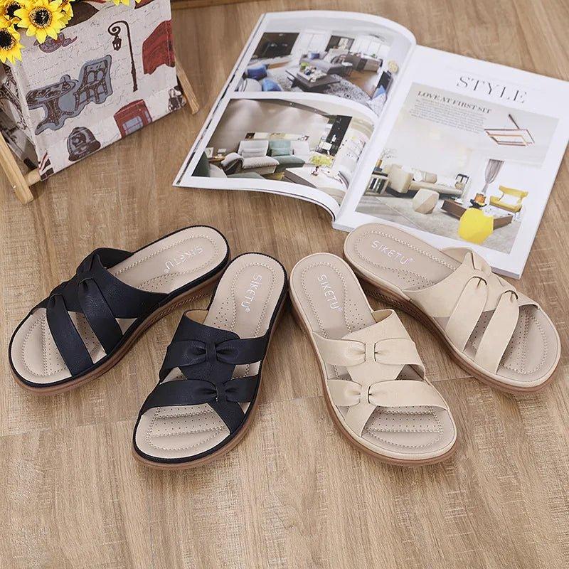 Bowknot Bunion Sandals for Women - Blissful Shoes