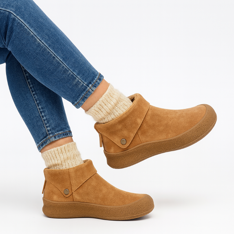 Warm Suede Orthopedic Comfort Booties for Women