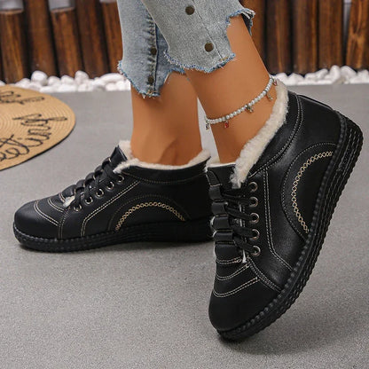 Women's Fur Lined Winter Sneakers Lightweight
