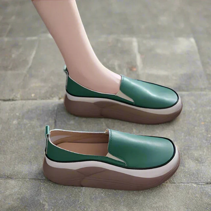 Modern Step Platform Loafers
