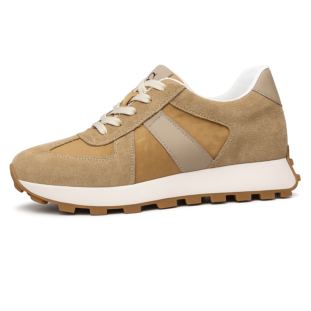 Lightweight Walking Shoes with Heel Lift