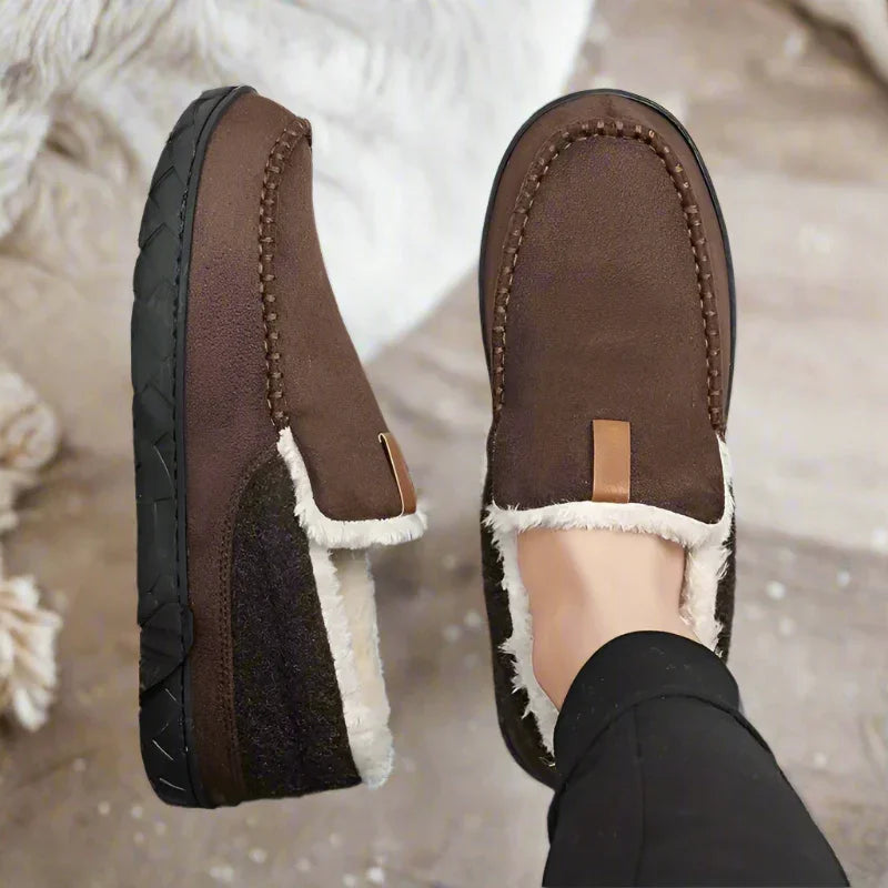 Women's Fleece-Lined Slip-On Moccasins