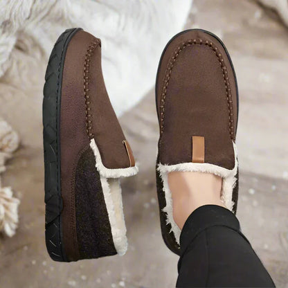 Women's Fleece-Lined Slip-On Moccasins