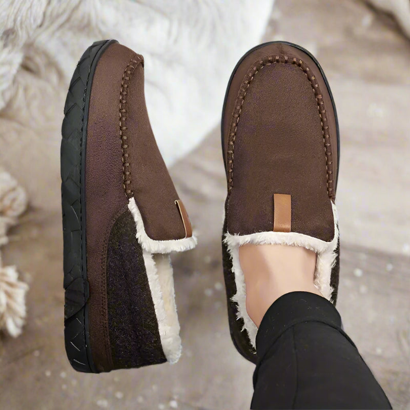 Orthopedic Slip-On Fleece-Lined Moccasins