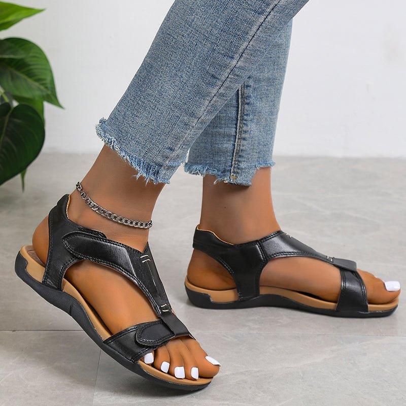 Edema Shoes - Women&#39;s Velcro Strap Sandals for Swollen Feet - Blissful Shoes