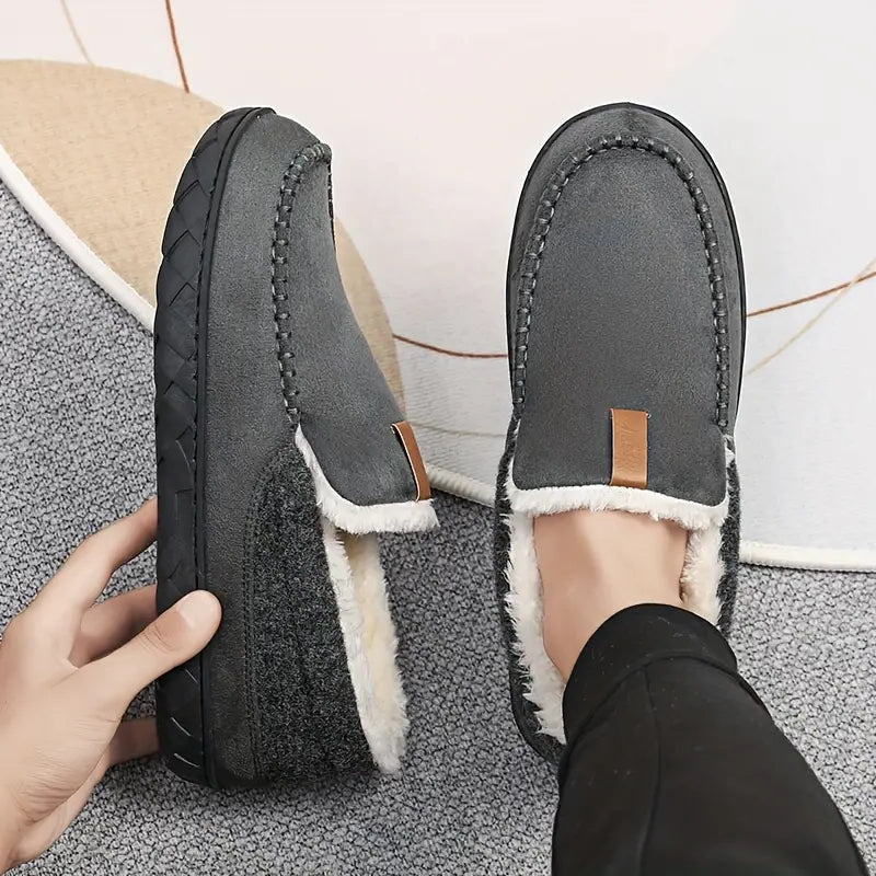 Orthopedic Slip-On Fleece-Lined Moccasins